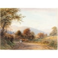 thumbnail image 3 of Roberto Angelo Kittermaster Marshall 18x14 Black Modern Framed Museum Art Print Titled - Way into Abergavenny from Llanfoist, 3 of 5