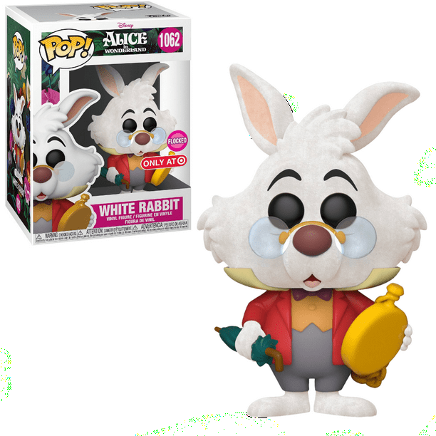 Funko Pop Disney Alice In Wonderland White Rabbit 1062 Flocked Exclusive Com - Alice In Wonderland White Rabbit Home Decor