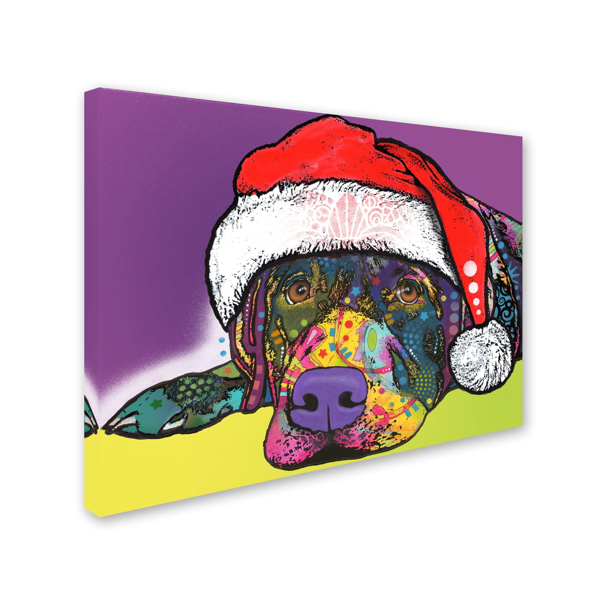 Trademark Fine Art 'Savvy Labrador Christmas' Canvas Art by Dean Russo