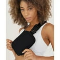 thumbnail image 3 of Mini riñonera unisex con correa ajustable, riñonera pequeña para entrenamiento, correr, viajar, senderismo, color negro, 3 of 5