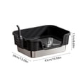 thumbnail image 3 of EGNMCR Stainless Steel High Sided Metal Litter Box Suitable For Small Cats Non Stick Odor Proof Expose Proof And Foolproof To Clean Stainless steel cat litter boxs, 3 of 6