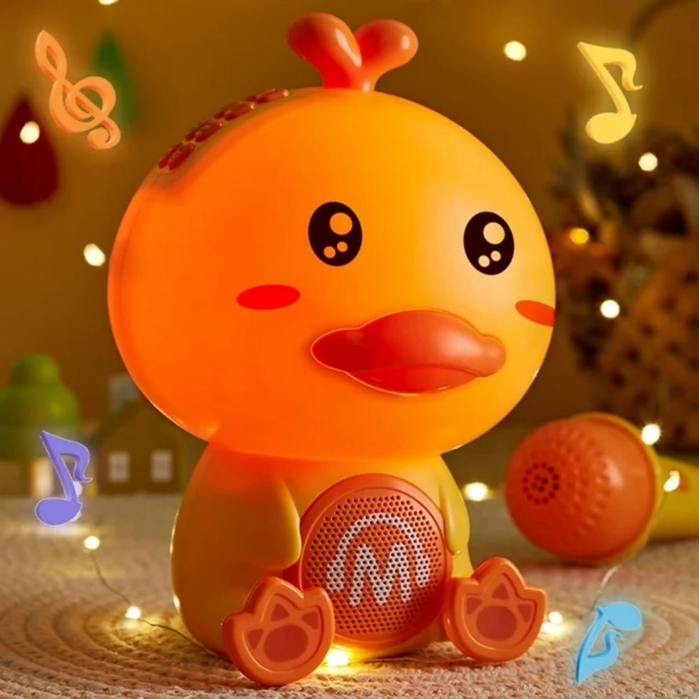 Mini Karaoke Machine,Kids Microphone with LED Lights,Speaker with 2 Wireless Mics Toys Gifts Aged 3-12