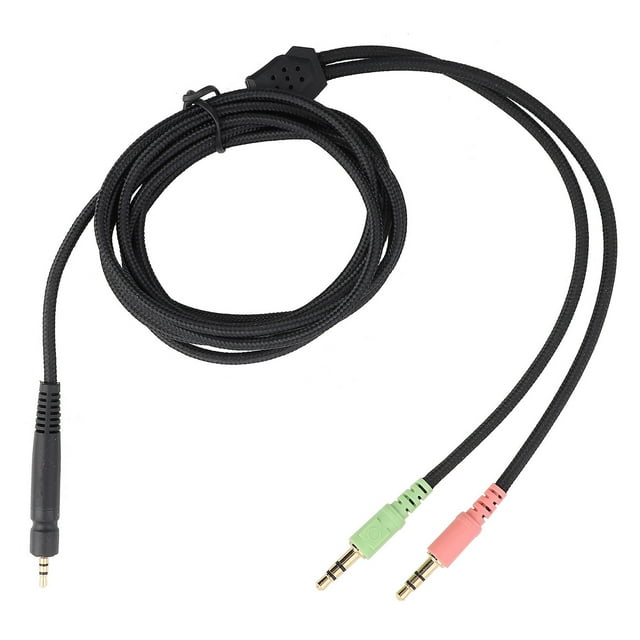 Cord Replacement, Gaming Headphone Cable Headphone Extension Cable Headphones Extension Cable Gaming Headset Cable Replacement for Desktop Computer Gaming Headset Headphones