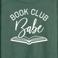 thumbnail image 3 of Instant Message - Book Club Babe - Women's Lightweight French Terry Long Sleeve Shirt, 3 of 6