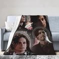 thumbnail image 3 of Soft Flannel Fleece Blanket Matthew-Gray-Gubler Plush Throw Cozy Blankets for Couch Sofa60"x50", 3 of 5