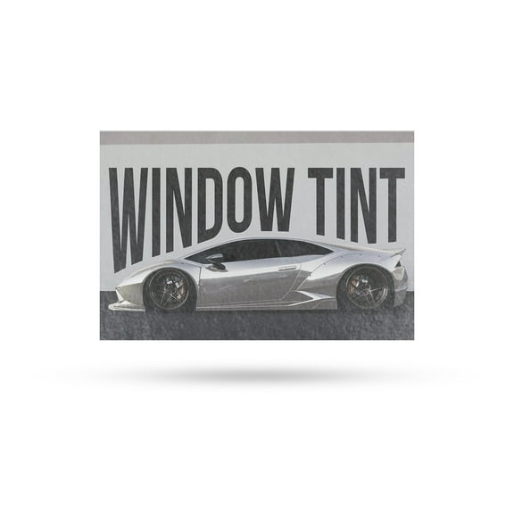 Window Tint Vinyl Decal 24 Inch x 36 Inch Weatherproof Heavy-Duty Adhesive Backing | Sun Protection, Auto Maintenance, Professional Services | Made in USA