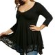 thumbnail image 2 of Guardurnaity Vestido corto de encaje Color sólido Transpirable Bordado Niñas Swing Sundress Fiesta Traje Oficina Señora Ropa de verano Vestidos Negro 3XL, 2 of 6