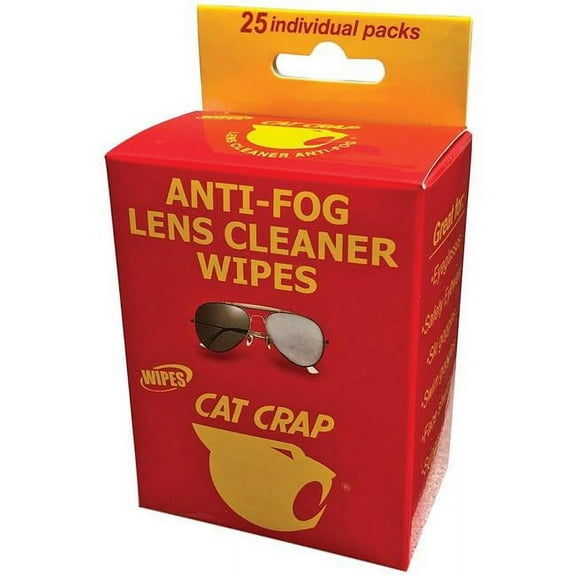 EK  Cat Crap Anti-Fog Wipes - 25 Count