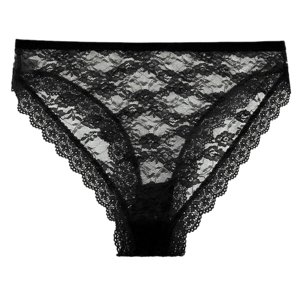 Gibobby Ropa Interior dama Calzoncillos Patchwork Color Ropa interior Bragas Bikini Sólido Calzoncillos para mujer Bragas Regalo de Navidad 1 pieza Ropa interior de encaje (Negro, XL)