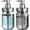 Black Jar + Silver Pumps, variant on Plastic Mason Jar Soap Dispenser with Pump Lid,16OZ Refillable BPA-Free Hand Soap Dispenser Set with Cute Lables - Farmhouse Decor for Kitchen/Bathroom,Liquid Soap,Dish Soap, Lotion (2 Pack)