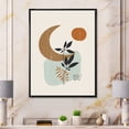 thumbnail image 2 of Designart 'Abstract Moon and Sun With Minimal Plants' Modern Framed Canvas Wall Art Print, 2 of 5