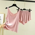 thumbnail image 3 of Censtreet Womens Pajamas Set Casual Sleepwear Soft Pj Sets Tank Top and Shorts Loungewear for Summer, 3 of 5