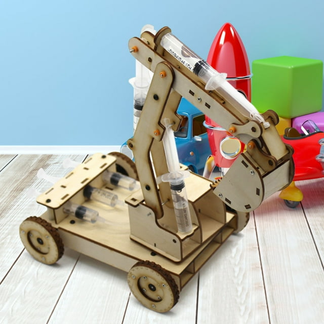 Modèle d'Excavatrice à Assembler, Modèle de Pelle Manuelle Bricolage, Jouet Modèle pour Garçons pour Enfants