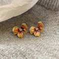 thumbnail image 1 of 2025 Painted Drop Glaze Earrings Light Luxury High-end Sense Exquisite Earrings No Falling Pearl Earrings Women-NL10505E, 1 of 1