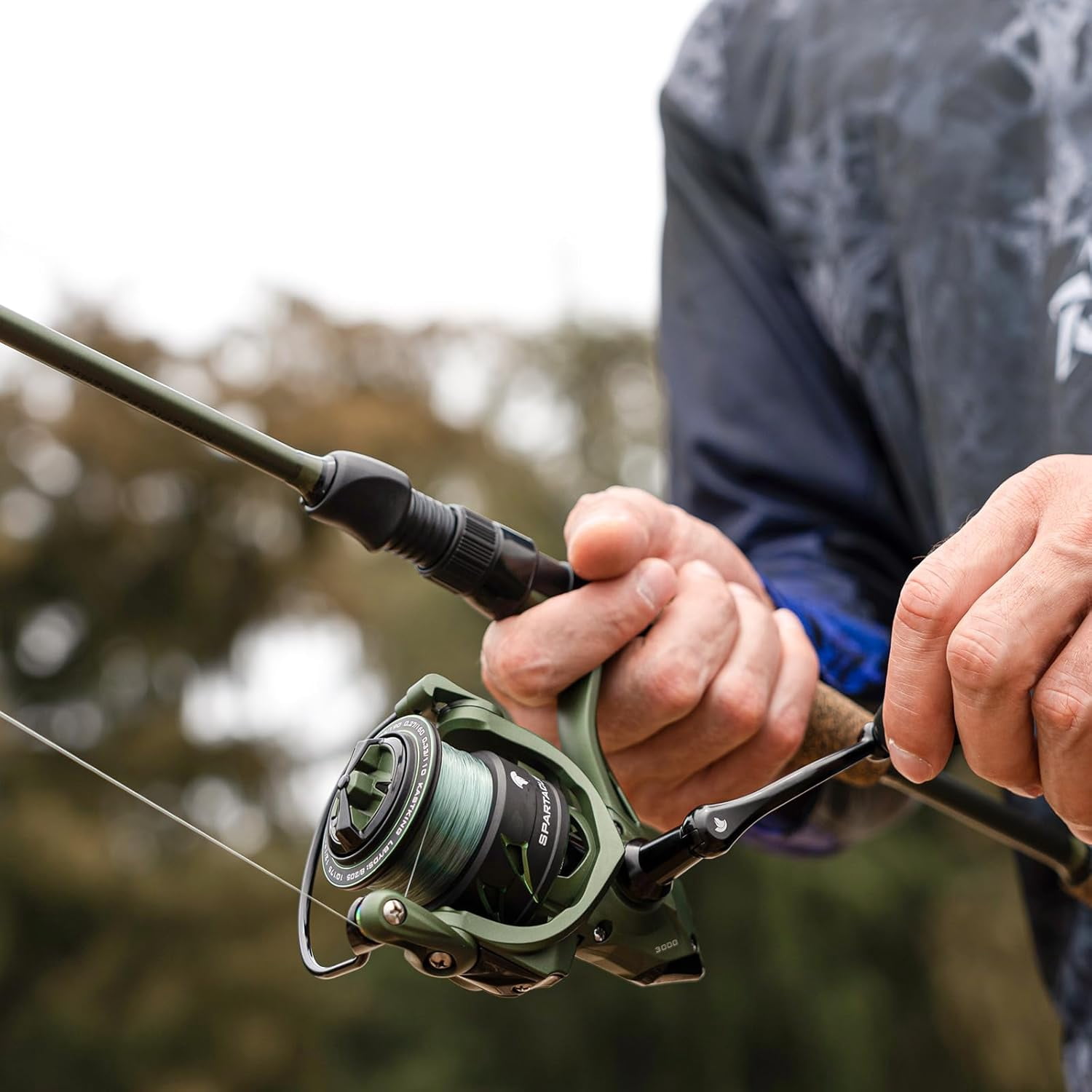 KastKing Twin-Tip Spinning Fishing Rod and Reel Combo,Spin-6'8'' Ml-2000 Reel, KastFlex IM6 Graphite Blanks, 2-Piece Rods with Extra Tip-Spartacus II