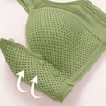 thumbnail image 6 of Dxzfnsa Front Closure Bras for Women No Underwire Plus Size Wireless Comfortable Cotton Sleep Bra for Older Womens Bras (Green,M), 6 of 6