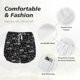 thumbnail image 4 of Balery Travel The World Pantalones cortos deportivos para mujer con forro y dos bolsillos, elásticos, para entrenamiento, gimnasio, yoga-Medium, 4 of 7