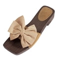 thumbnail image 3 of Abtuhar Women's Slippers Solid Color Heel One Flat Bottom Beach, 3 of 5