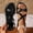 Black, variant on Women's Flat Sandals Round Toe Open Toe Back Elastic Strap Summer Beach Vacation Comfort Shoes
