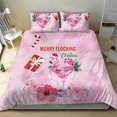 thumbnail image 4 of Bahamas Flamingo Christmas Duvet coverMerry Flocking LT18, 4 of 6