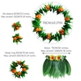 thumbnail image 2 of Hawaiano Hojas Artificiales Hierba Falda Flor Garland Collar Diademas Y Muñequeras Hawaii Beach Holiday Party Favor sonducket AP008101-02, 2 of 6