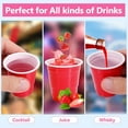 thumbnail image 5 of 600 Pack Plastic Shot Glasses, 2 oz Disposable Cups, Mini Multicolor Party Cups for Drinking, Tasting, Serving Samples, Birthday Party Supplies, Picnic (6 Colors), 5 of 7