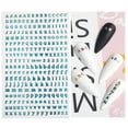 thumbnail image 4 of Tnobhg 1 Sheet Nail Art Stickers 3D 26 English Alphabet Nail DIY Manicure Adhesive Letter Decals Great Stickiness Anti-slip Nail Art Accessories, 4 of 7