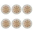 thumbnail image 3 of balikha 6pcs Christmas Macrame Wooden Ornaments in Handcrafted DIY Round Disks for The Crafts Kids Suspended Crafts Decorations Decorations Set B, 3 of 9