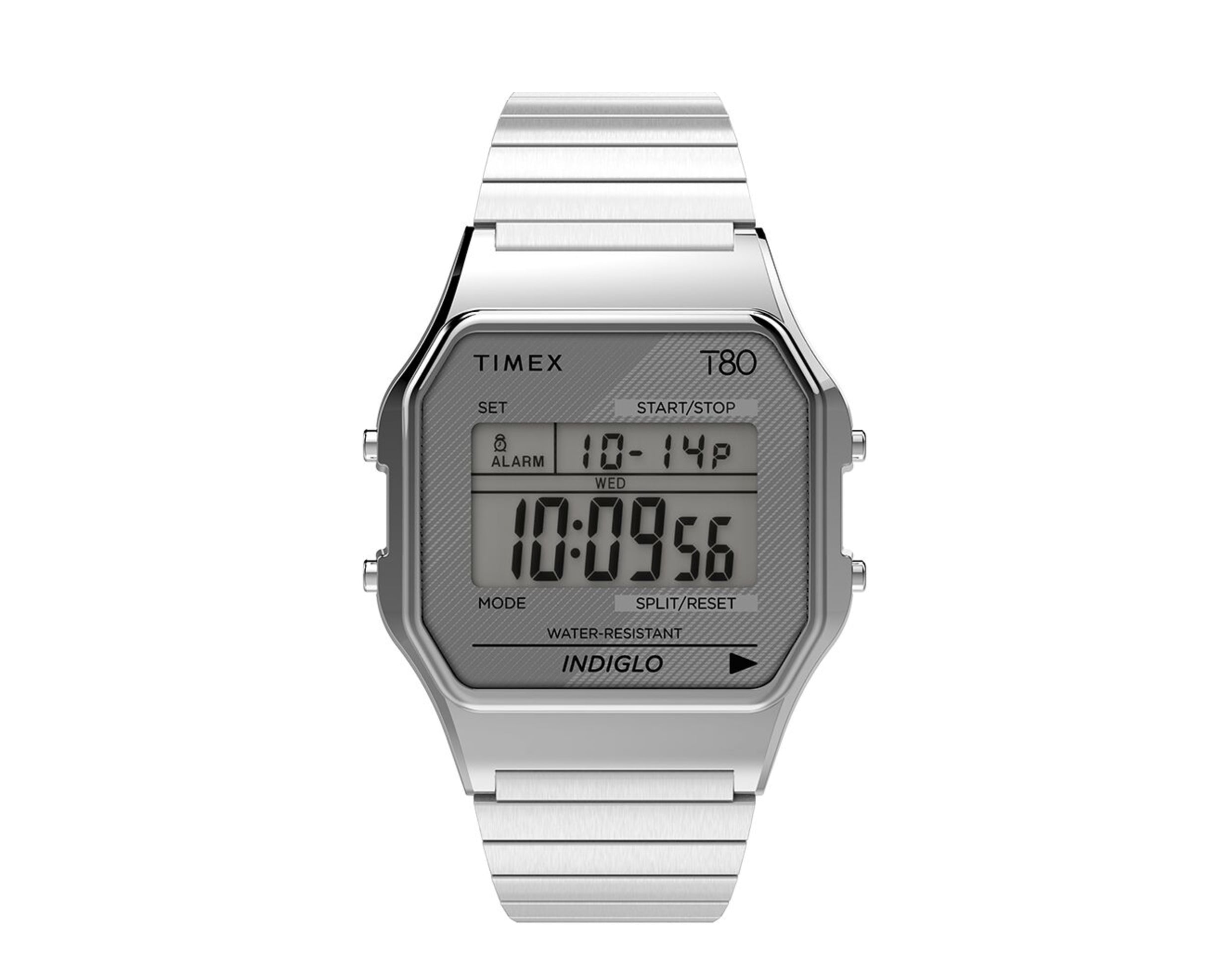 timex stainless steel digital watch