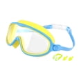 thumbnail image 1 of Gafas de natación para niños, ajustables, a prueba de fugas, cómodas, con visión amplia y antivaho, para piscina, esnórquel para niños y niñas. Amarillo y azul, 1 of 8