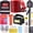 black, variant on Emergency Car Kit - Premium Roadside Assistance Kit for Cars with Jumper Cables, Headlamp, Folding Shovel & Tow Strap All-in-One Vehicle Safety Kits for Winter, Travel, Survival (Men & Women)
