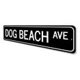 thumbnail image 4 of Dog Beach Avenue Novelty Sign, Metal Wall Decor - 4x18 inches, 4 of 4