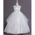 thumbnail image 4 of KAWELL Girls Sleeveless Embroidered Princess Gala Dress Kids Prom Dress, 4 of 5