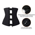thumbnail image 5 of YIANNA Women Zip&Hook Latex Waist Training Cincher Underbust Hourglass Body Shaper Black-3XL, 5 of 7