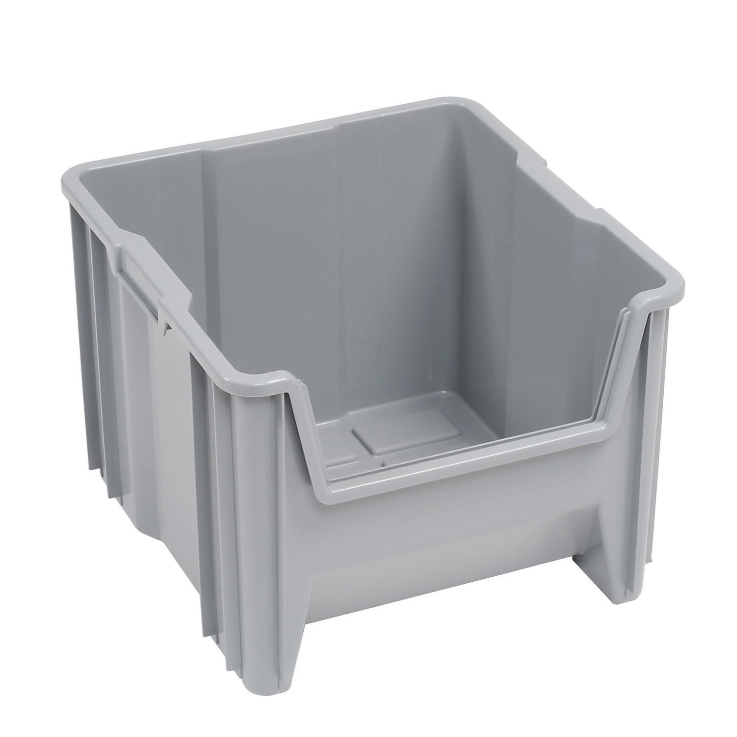 Quantum Giant Hopper Bin, QGH800, 161/2"W x 171/2"D x 121/2"H Gray