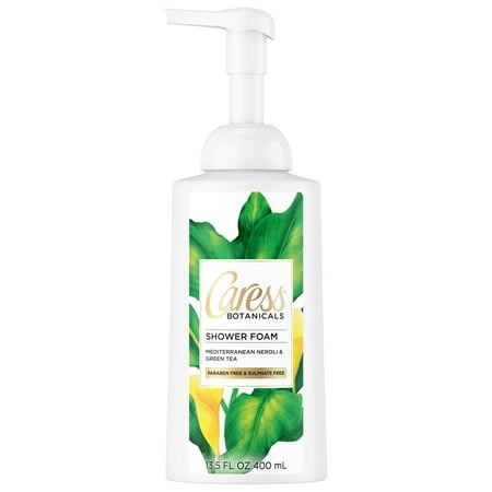 Sugar Shower Foam (2 pack) Caress Botanicals Mediterranean Neroli and Green Tea Shower Foam, 13.5 oz ()