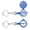 Blue, variant on NCQ Fishing Knot Tying Tool | Protect from Fish Hooks | Tie Fishing Knots Easily | Cool Gadgets for Fishermen | Ice Fly Fishing | Fishing Accessories for Beginner Anglers | Nail Knot Tool