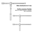 thumbnail image 3 of Juego De Dados BLOOSOM Herramientas Llaves Autocle Estuche Naranja 108 Pz, 3 of 4