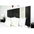 thumbnail image 4 of Barn Walls Noir Mix Signature Design, Multicolored Solid Wood Headboard, Floating Panels, Wall Mount, Adjustable Height, Easy Assembly, Twin Size, 4 of 10