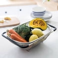 thumbnail image 3 of Stainless Steel Strainer Mesh Retractable Micro Perforated Colander For Fruits Vegetables, 3 of 8