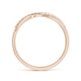thumbnail image 2 of ANGARA Natural 0.09 Ct. Diamond Fashion Ring in 14K Rose Gold for Women (Ring Size: 3), 2 of 9