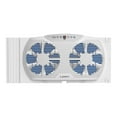 thumbnail image 1 of Lasko W09560 Bluetooth Enabled Twin 9-Inch Window Fan with Independent Electrically Reversible Intake & Exhaust Motors with Thermostat and Timer for Bedroom Indoor Home Use, 9 Inches, White, 1 of 4