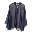thumbnail image 4 of Guardoinrt Châle en Chiffon pour Femmes Protection Solaire Châle pour Robe de Soirée Rose Rouge Bleu Foncé 200x68cm, 4 of 6
