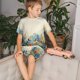 thumbnail image 4 of Balery Floral Mountain Landscape Conjunto de Pijama Infantil de Manga Corta con Estampado – Ropa de Dormir de Algodón Suave-4X-Large, 4 of 4