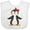 AA-White, variant on Inktastic Cute Penguin, Little Penguin, Penguin with Bow Boys or Girls Baby Bib