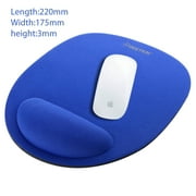 Insten Mouse Pad with Wrist Rest Support Non-Slip Mousepad For Computer Desk Laptop Office, Blue