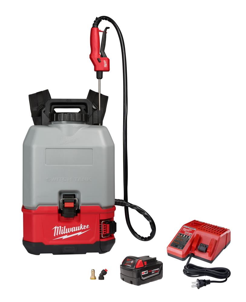 Milwaukee282021CS M18 SWITCH TANK 4Gallon Backpack Concrete Sprayer