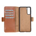 thumbnail image 3 of Samsung Galaxy S21 Plus Flip Cover Handcrafted Full Grain Leather Wallet Case, 3 of 19