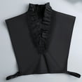 thumbnail image 2 of Penkiiy Fake Collar， Detachable Collar Blouse Half Shirts False Collar for Girls and Women Black, 2 of 9