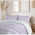thumbnail image 6 of Ambesonne Contemporary Duvet Cover Sets, Stone Band Motif, 2-Queen, Lilac Lavender, 6 of 7